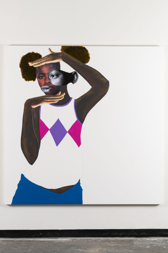 Deborah Roberts, Let your root feed your crown, 2023 © Paul Bardagjy. Courtesy of the artist and Galerie Mitterrand.