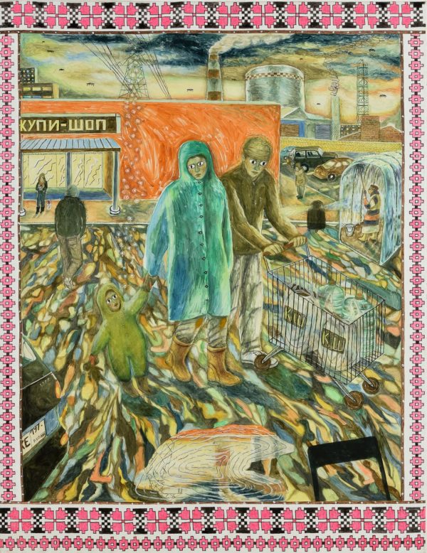 Céline Berger, La vie éternelle, 2020-2021, huile sur toile, 195x150 cm, courtesy Patricia Dorfmann