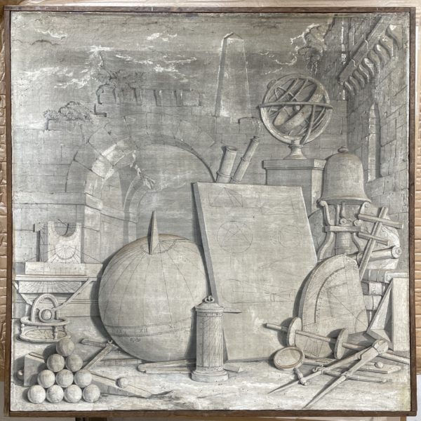 Ecole italienne, Nature morte d'objets scientifiques, XVIIe siècle. Courtesy Galerie Jocelyn Wolff. Ph. François Doury