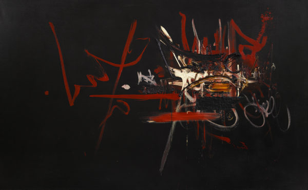 Georges Mathieu, Sans titre, 1956 huile sur toile 120x198 cm
