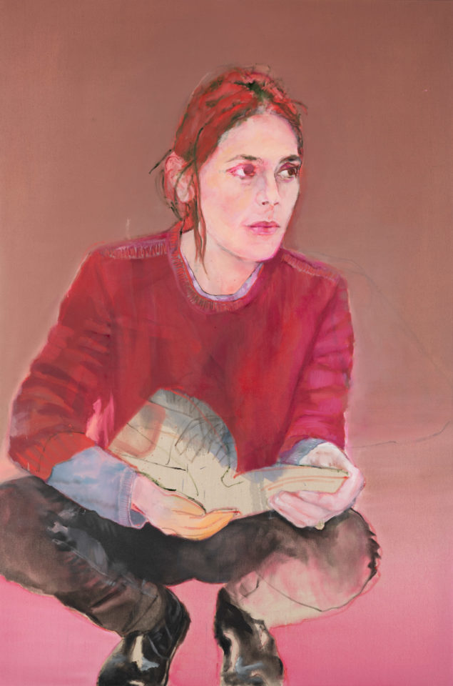 Paz Corona, Tout le monde est fou, 2022, Huile sur toile, 270 x 180 cm