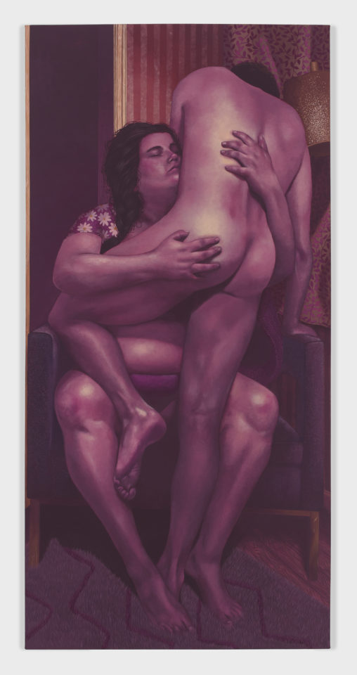 Shona McAndrew: Hold You Tight, 2022, acrylique sur toile, 218,4 x 106,7cm