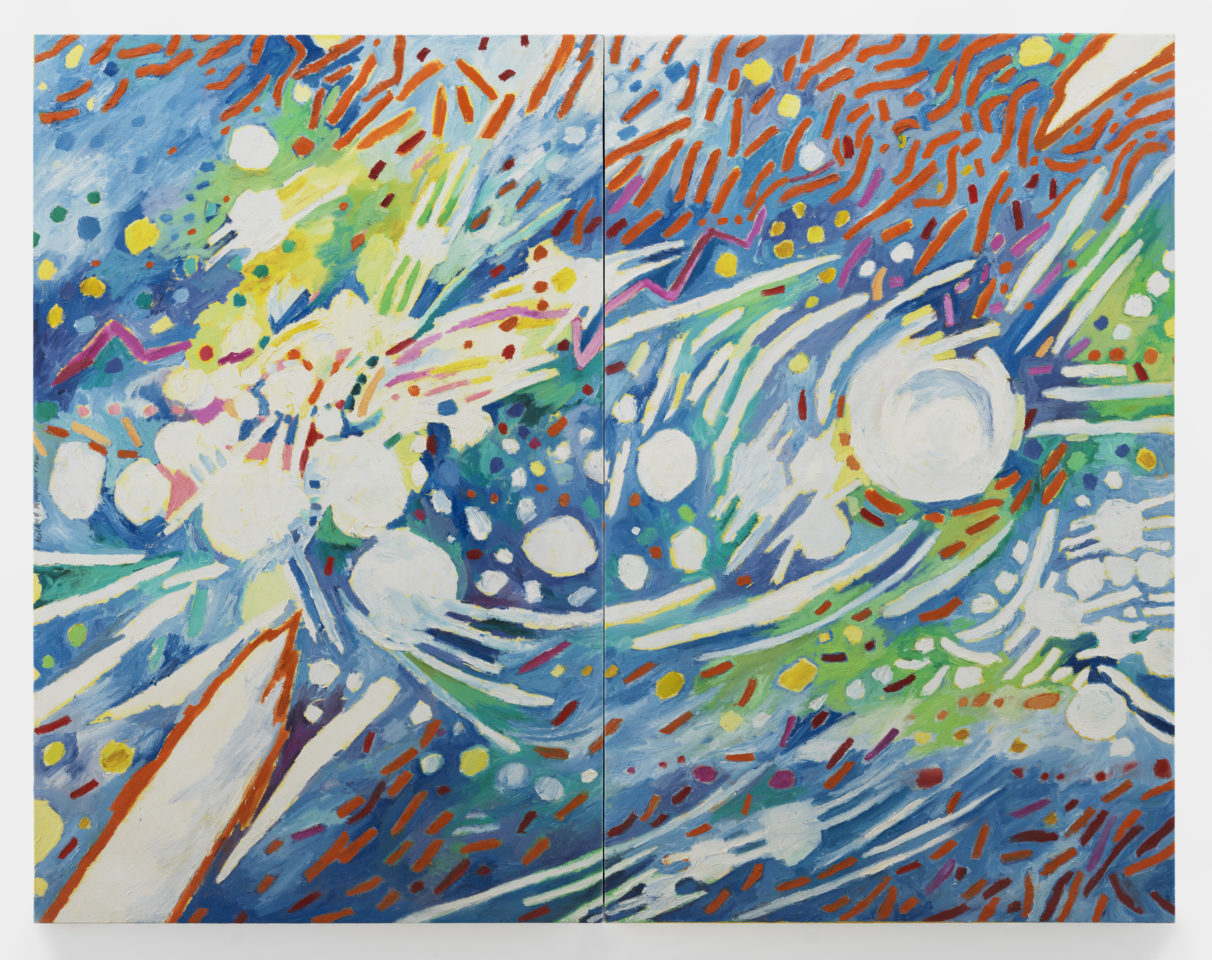 Mildred Thompson, Radiation Explorations 8, 1994, Huile sur toile, 222,5 x 279,5 cm
W24786, © Mildred Thompson / Courtesy Galerie Lelong & Co.