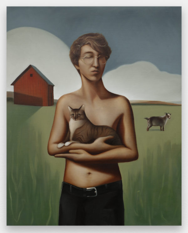 Justin Liam O’Brien,⁠ A Perfect World, 2023,⁠ Huile sur toile, 76 × 61 cm, Photo A. Mole. Courtesy Semiose, Paris