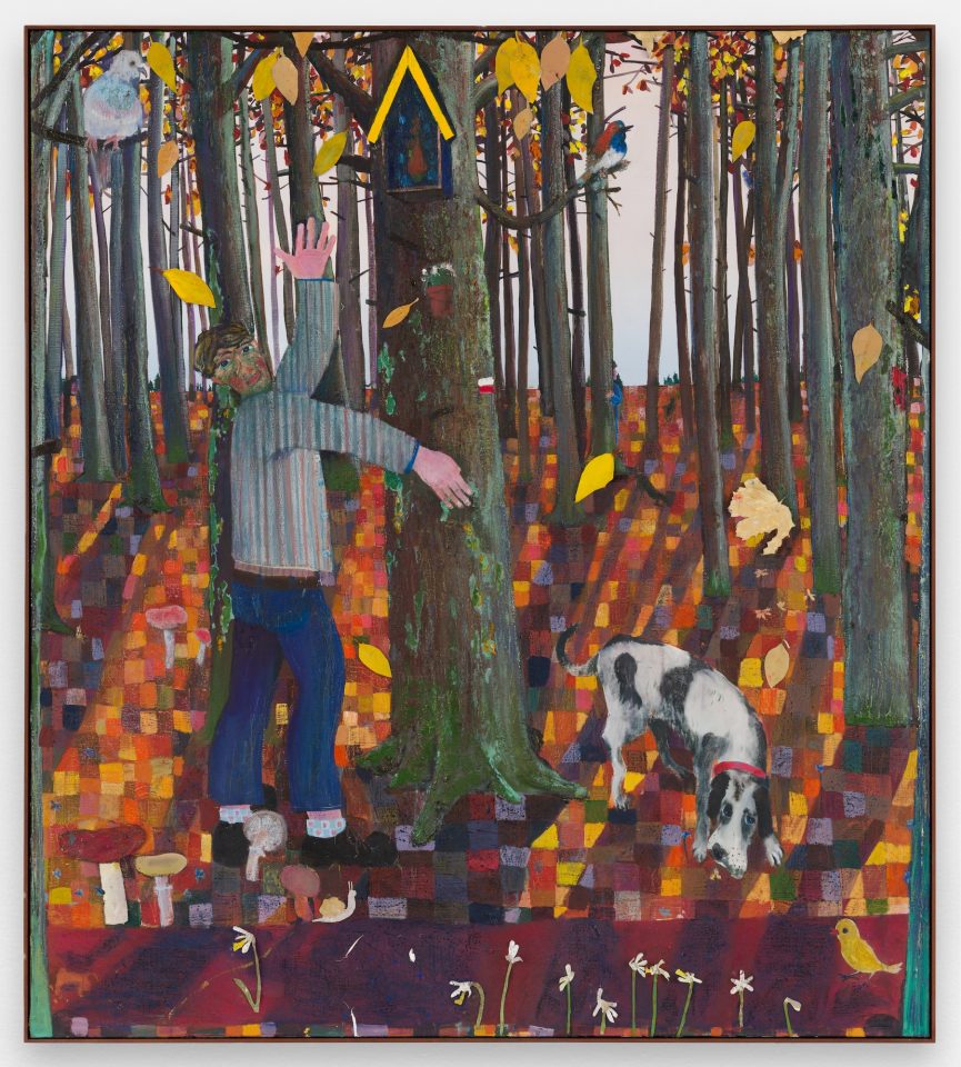 Pieter Jennes, Il me tarde, 2025, Huile et collage sur toile / Oil and collage on canvas
190 × 170 cm / 74 13/16 × 66 15/16 inches
192 × 172 × 4 cm / 75 9/16 × 67 11/16 × 1 9/16 inches (encadré / framed), Photo Aurélien Mole. Courtesy Semiose, Paris.