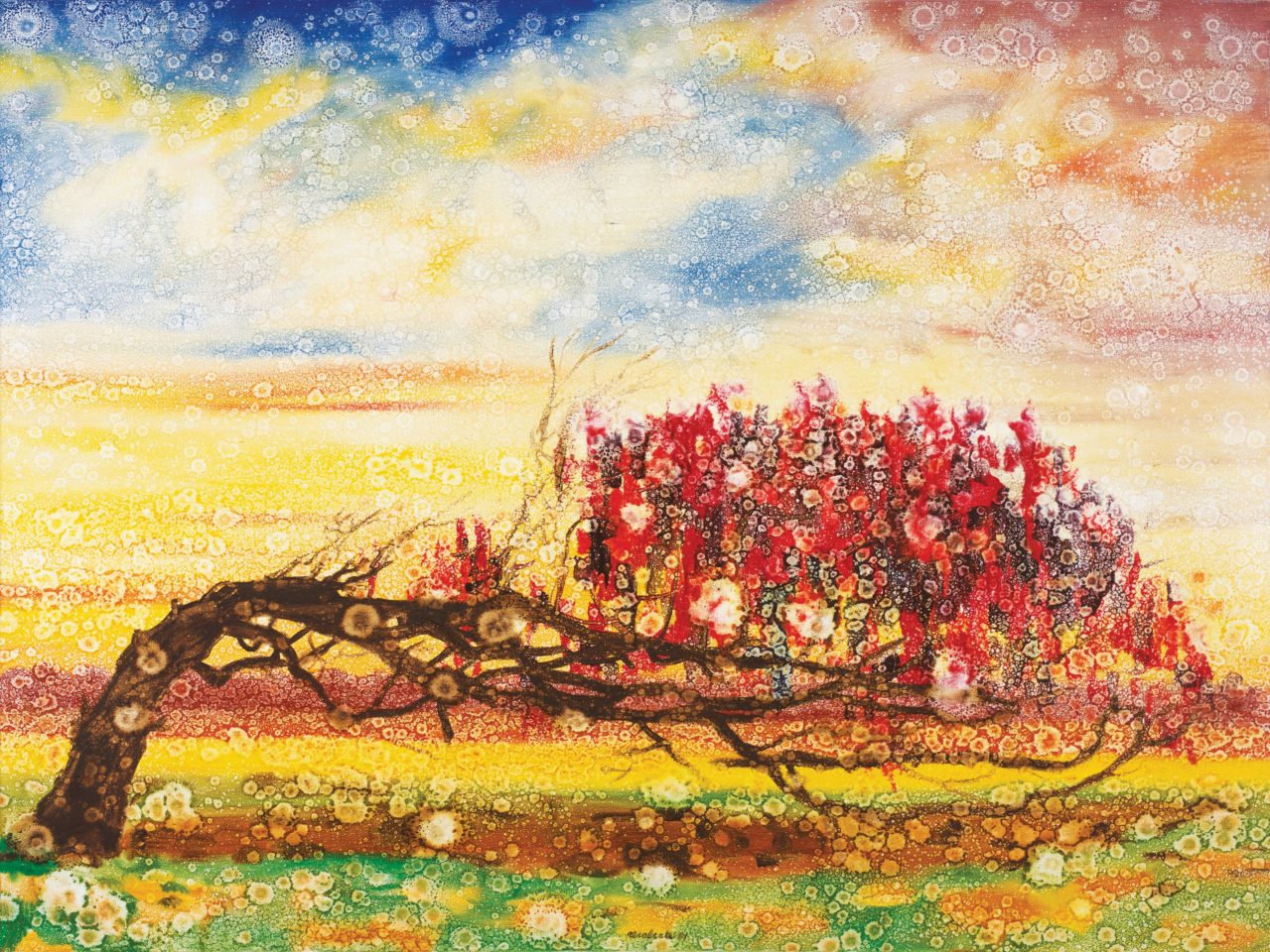 Antonio Recalcati, Les quatre saisons- Automne, huile sur toile, 1981, 150 x 200 cm