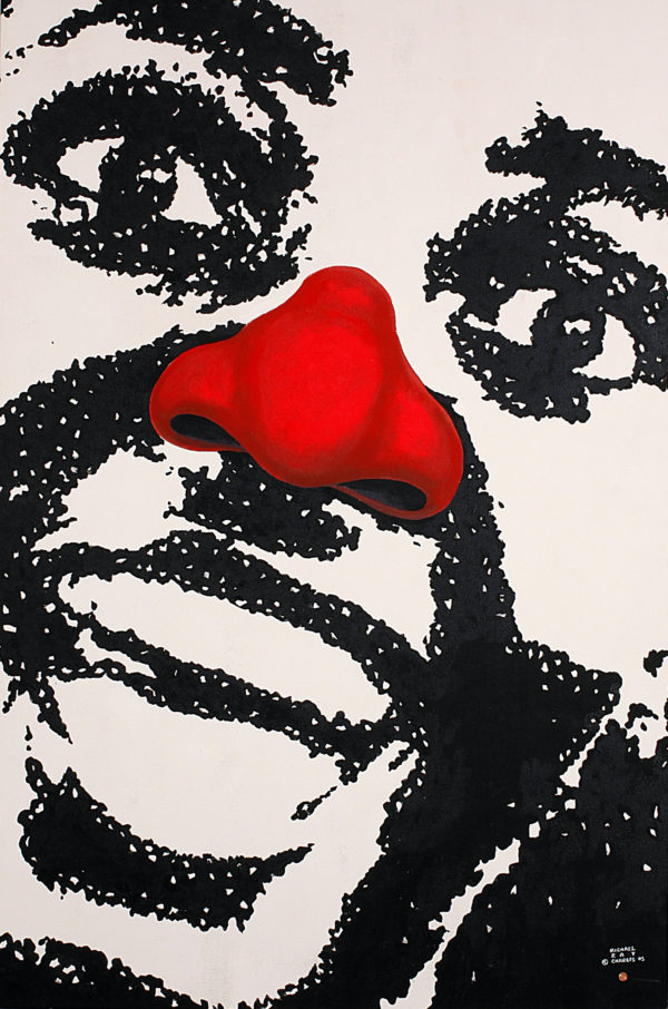 Michael Ray Charles
(Forever Free) Head 4, 2005
Latex acrylique et penny de cuivre sur toile
226 × 150 cm — 89 × 59 in.
Photographie : Remei Giralt
Courtesy TEMPLON, Paris-Bruxelles-New York