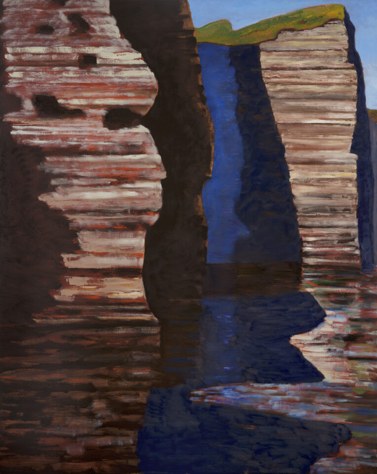  Guy de Malherbe, Falaises, huile sur toile, 114x146xm, 2025 © Bertrand Hugues Michaud