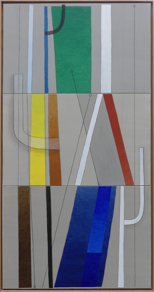 Julio Villani, Lettres Brisées, 2024, Acrylique, fusain, kaolin sur toile
Courtesy RX&SLAG
ADAGP