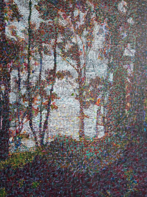 Gregory Hodge, Afterlight, 2025. Acrylique sur lin, 130 x 97 cm © Courtesy Galerie Anne-Laure Buffard
