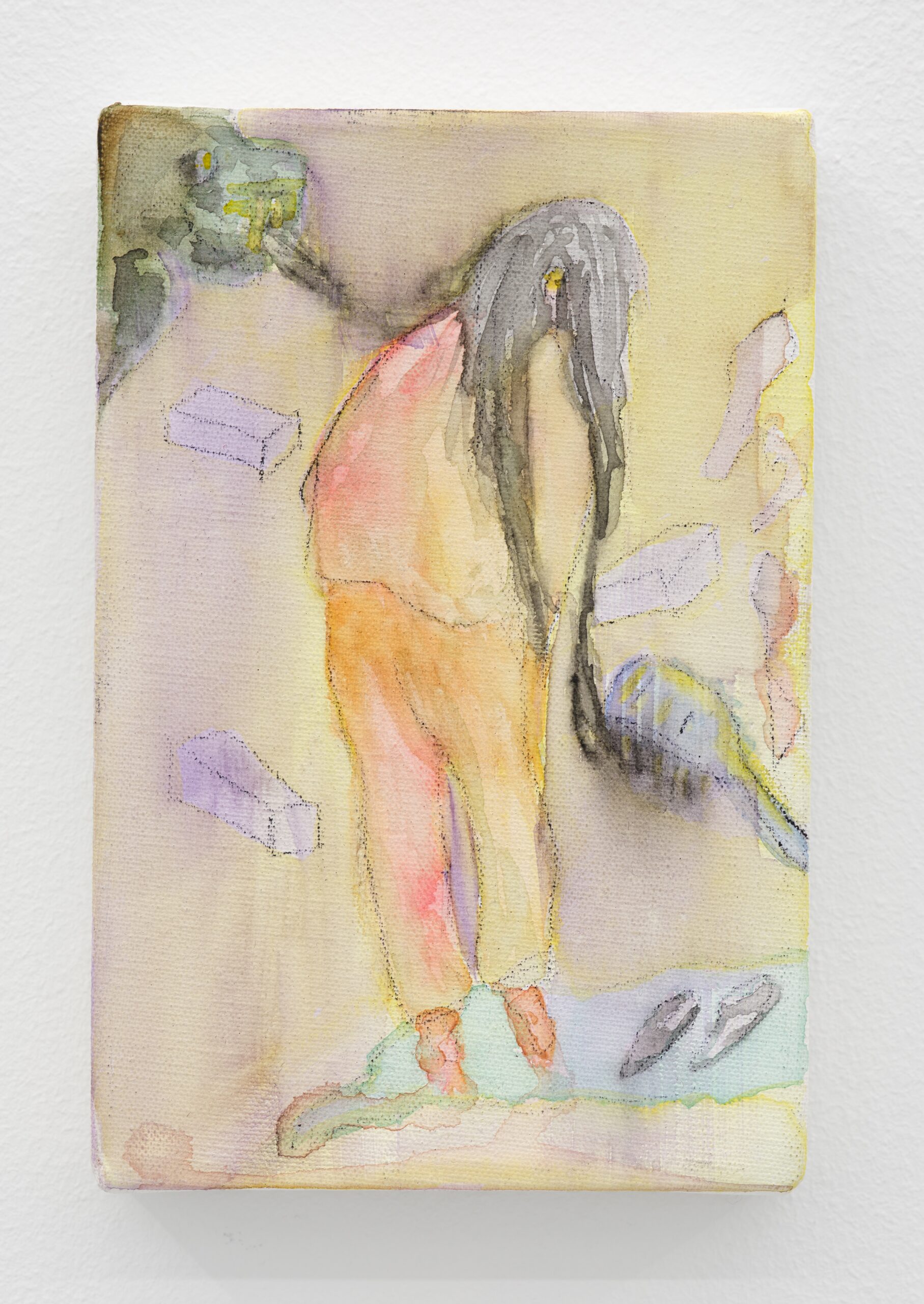 Karla Leyva
Aurora soñando, 2026
Acrylique, graphite, gouache et aquarelle sur coton monté sur châssis en bois
15 × 11 × 2 cm (6 × 4½ × 1 in)
Œuvre unique
Crédit photo : Simon vogel