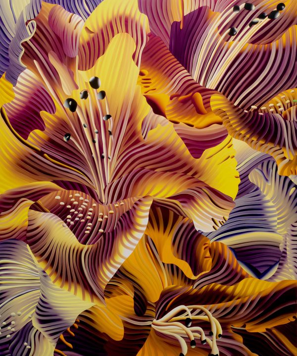 Laura Garcia Karras, Oraison, 2024, Huile sur toile, 180 x 150 cm, Courtesy de l’artiste et Galerie Anne-Sarah Bénichou