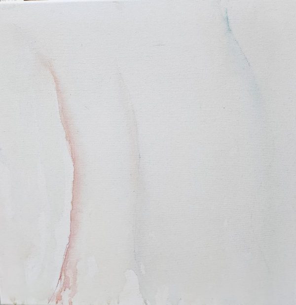 Afaf Zurayk, untitled, watercolour and crayon on canvas, 40x40cm. Courtesy of the artist.