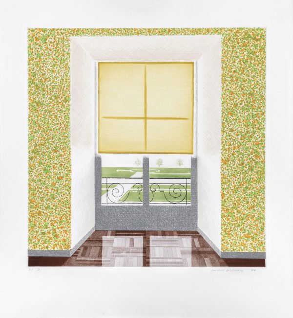 Countrejour in the French Style, 1974, Gravure, 75 exemplaires, 99,5 × 91,5 cm © David Hockney / Courtesy Galerie Lelong