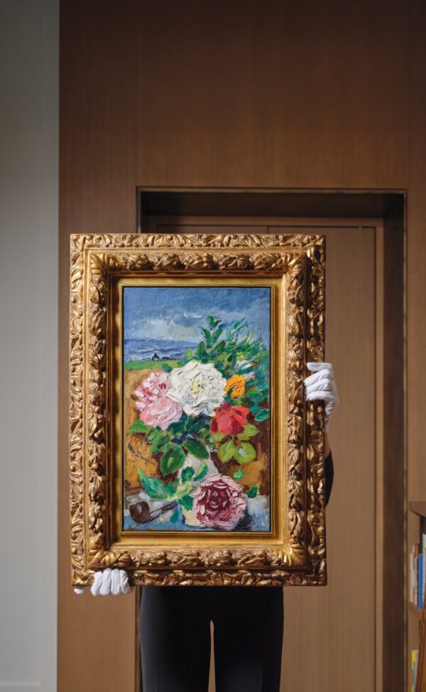 Kees van Dongen, Composition Florale, Avec Une Pipe, circa 1945-1950 © HELENE BAILLY MARCILHAC