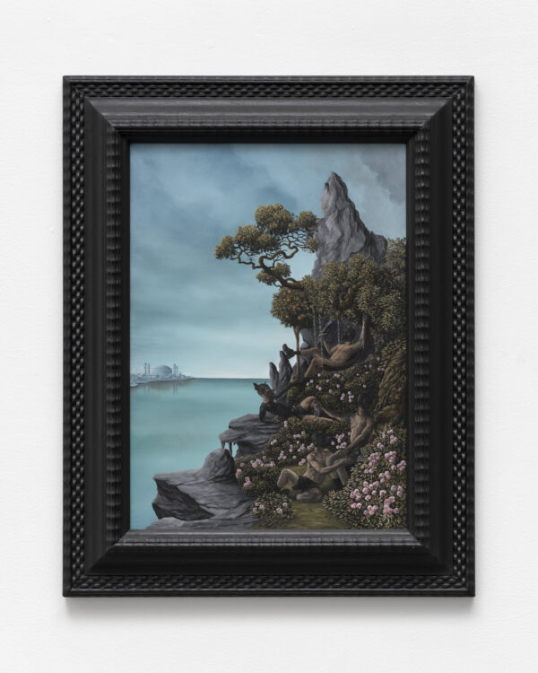 Les hasards érotiques de l’escarpolette, Sacha Cambier de Montravel,   2025,
Oil on wood,
65 x 51,5 cm, Courtesy of the Artist and mor charpentier