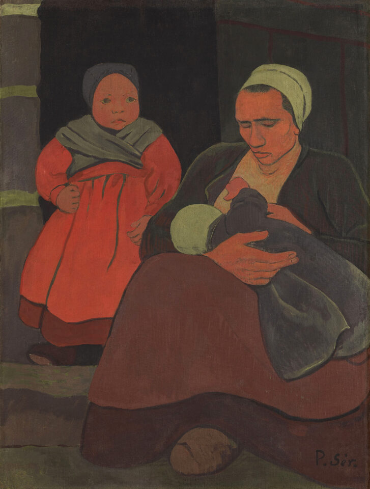 Paul Sérusier, Bretonne allaitant, 1892, huile sur toile, 73 x 55 cm, Courtesy Waddington Custot