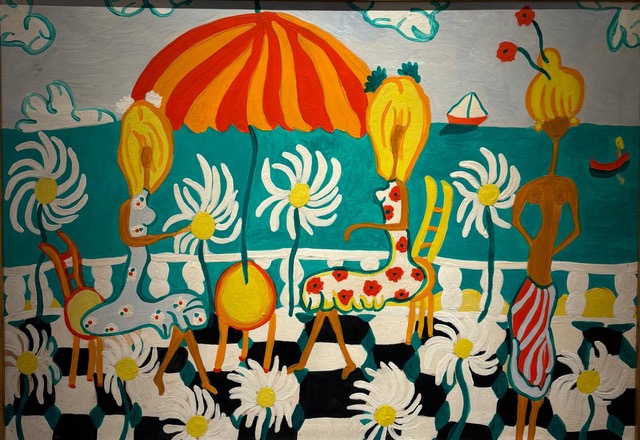 Pegeen Vail Guggenheim, Untitled, 1959, oil on cardboard, crédits DURAZZO